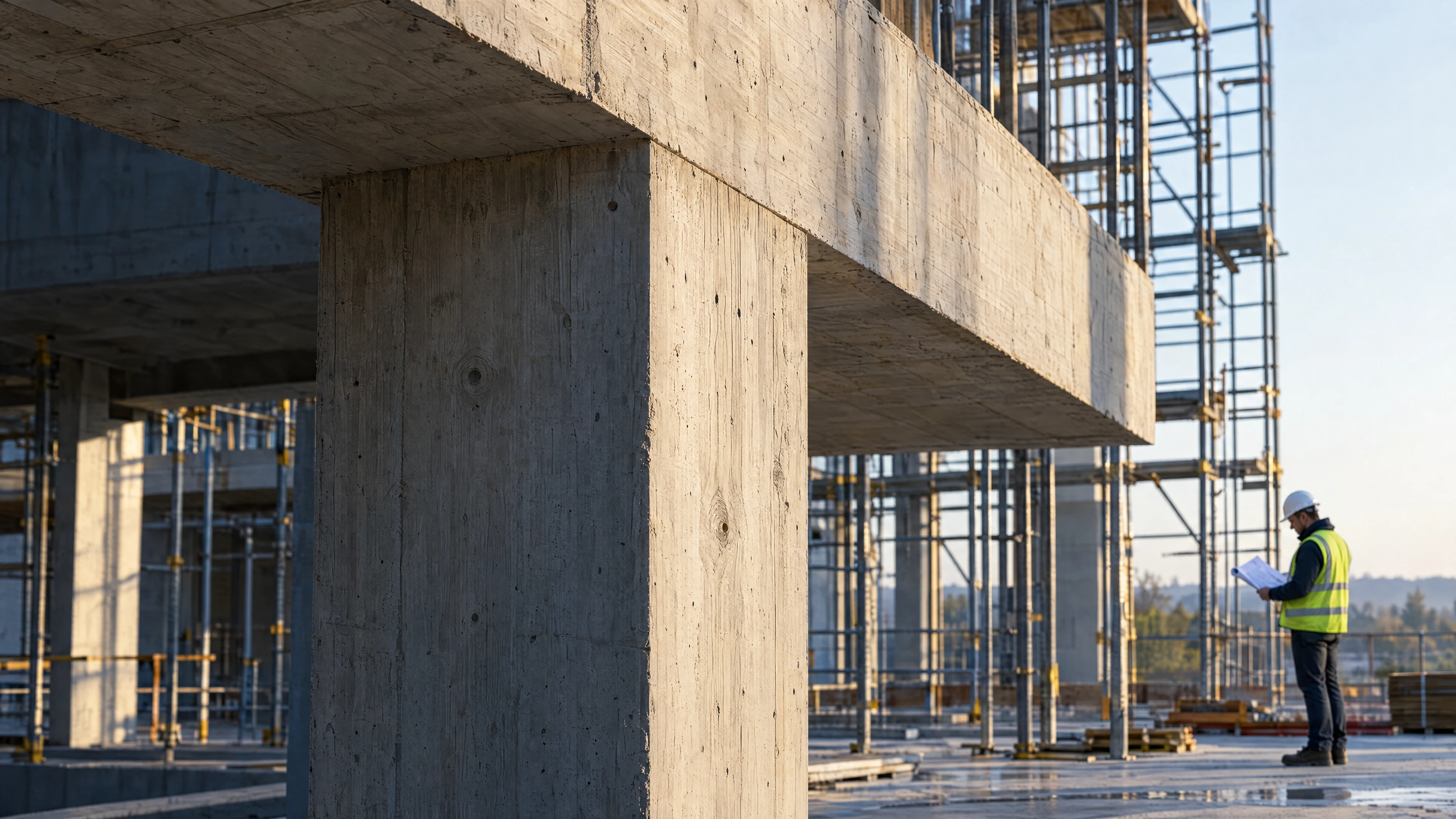Conceptual structural construction scene